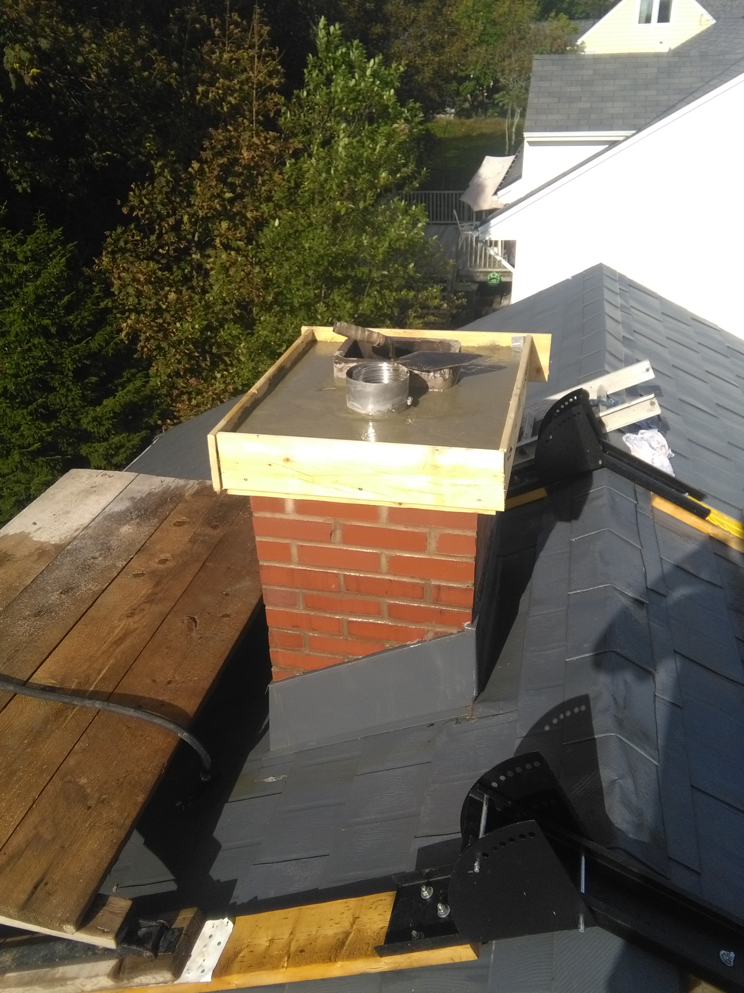 image of chimney construction-rebuild services completed in Halifax-Dartmouth Regional Municipality, NS by Pro Chimney Services based in Halifax, NS servicing all of the Halifax-Dartmouth Regional Municipality, Bedford, Sackville, Mount Uniacke, Windsor, Hantsport , Wolfville, Kentville, Chester, Mahone Bay, Lunenburg, Bridgewater, Liverpool, Fall River, Wellington, Enfield, Elmsdale, Brookfield, Truro, Musquodoboit Harbour & surrounding areas.
