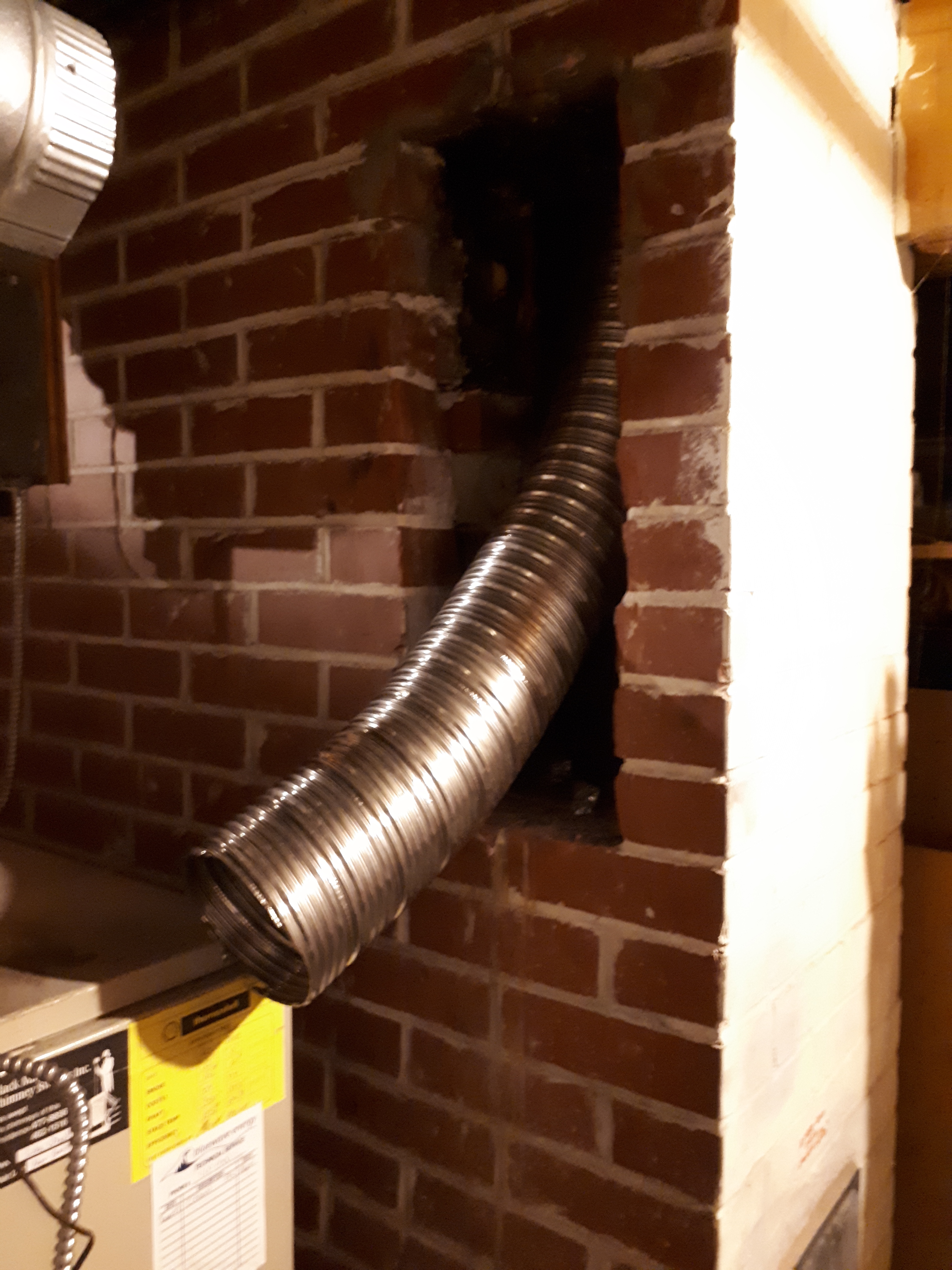 image of chimney liner installation services completed in Halifax-Dartmouth Regional Municipality by Pro Chimney Services based in Halifax, NS servicing all of the Halifax-Dartmouth Regional Municipality, Bedford, Sackville, Mount Uniacke, Windsor, Hantsport , Wolfville, Kentville, Chester, Mahone Bay, Lunenburg, Bridgewater, Liverpool, Fall River, Wellington, Enfield, Elmsdale, Brookfield, Truro, Musquodoboit Harbour & surrounding areas.